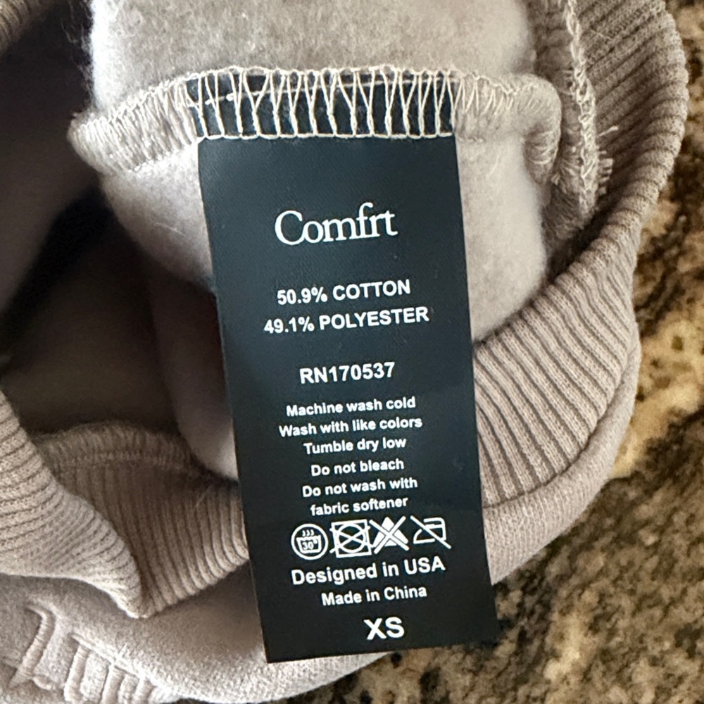 Comfrt Tan Dog Hoodie XS - Picture 5 of 7
